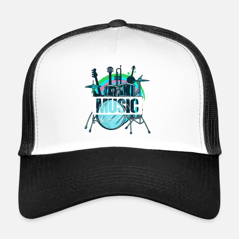 Éclaboussure vibrante de batterie Casquette trucker 