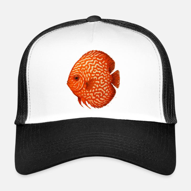 Oranger Diskusfisch-Aquarium Amazonas Trucker Cap