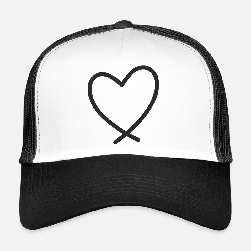 Herz Liebe Symbol Geschenk Geburtstag Freundschaft Trucker Cap