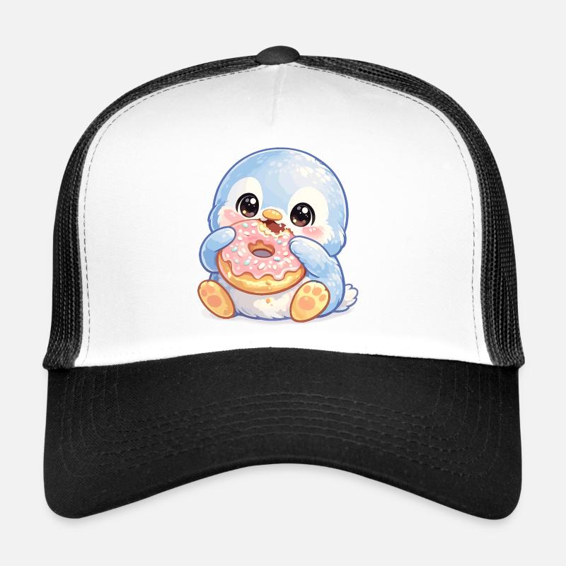 Kleiner Donut-Pinguin Trucker Cap