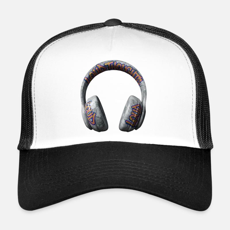Pensées bruyantes Casques graffitis Casquette trucker 