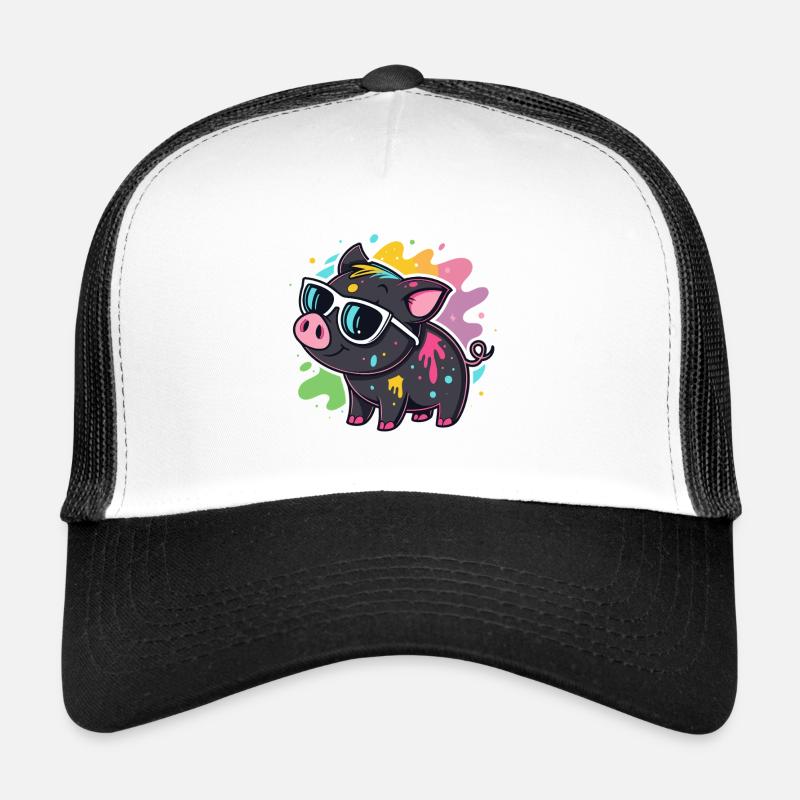 Pig Art Spray und Gläser Trucker Cap