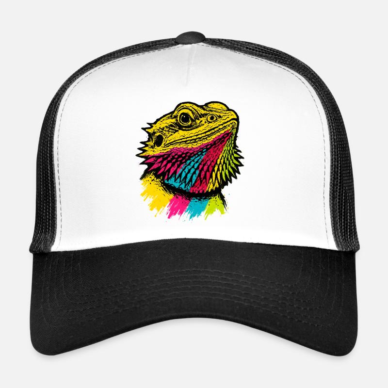 Dragon Barbu Pop Art Style Urbain Coloré Casquette trucker 