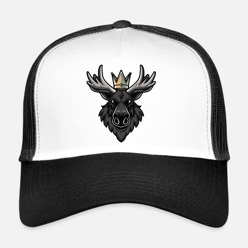 Moose Head Crown Trucker Cap