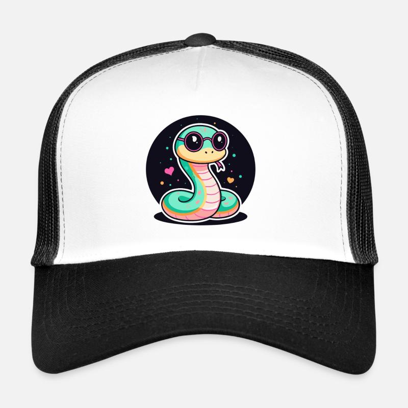 Pastell-Schlangen-Gläser Trucker Cap