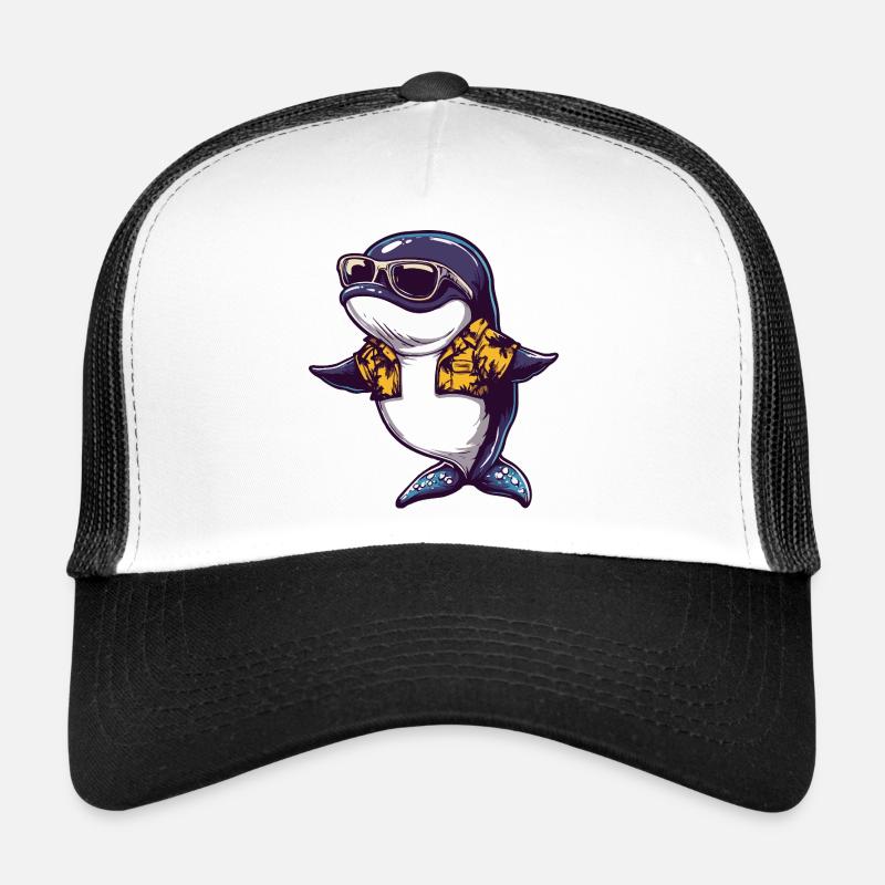 Vacances de bandes dessinées Whale Casquette trucker 