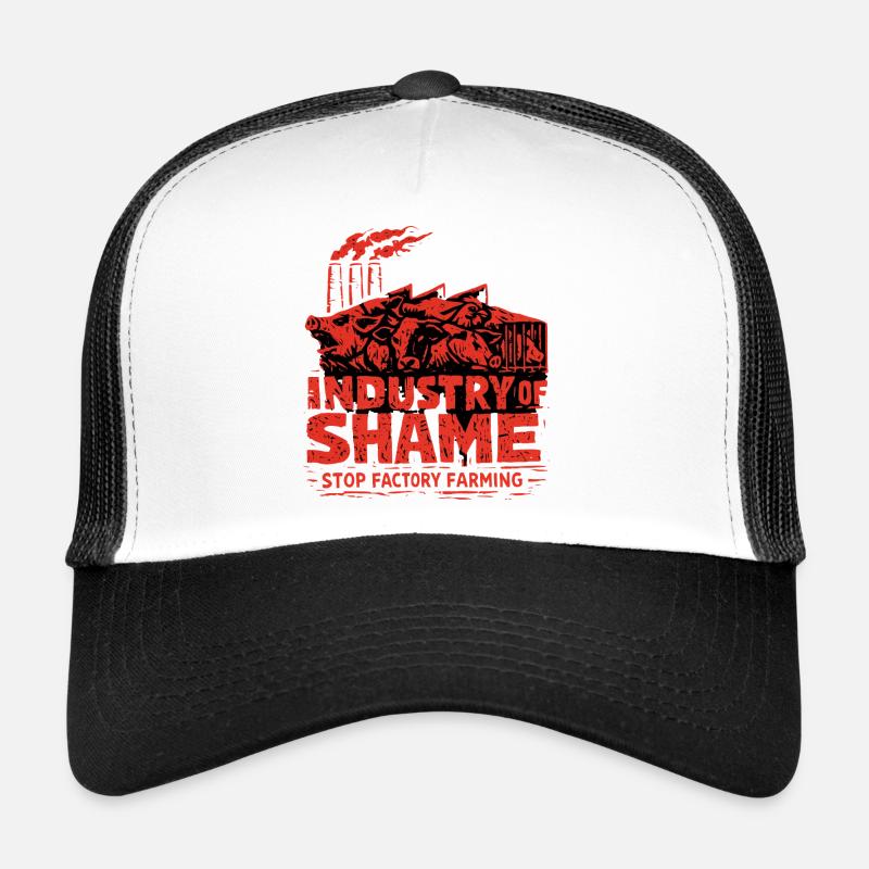 Industrie de la honte – Arrêter l’élevage industriel Casquette trucker 