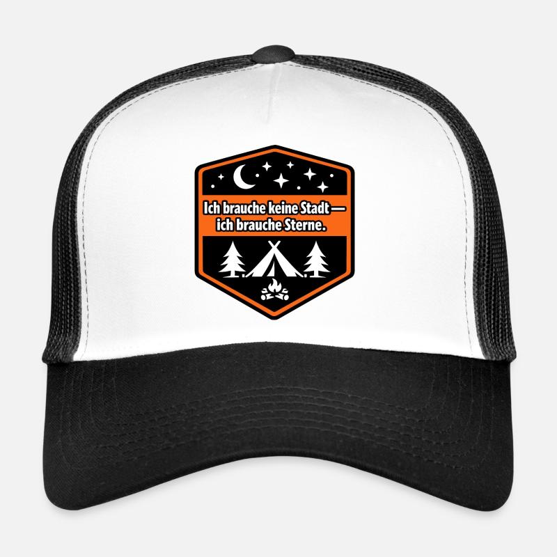 Camping-car, fourgonnette de panneaux, camping-car Casquette trucker 
