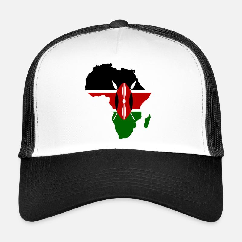 Kenia_Flagge_Afrika_used Casquette trucker 