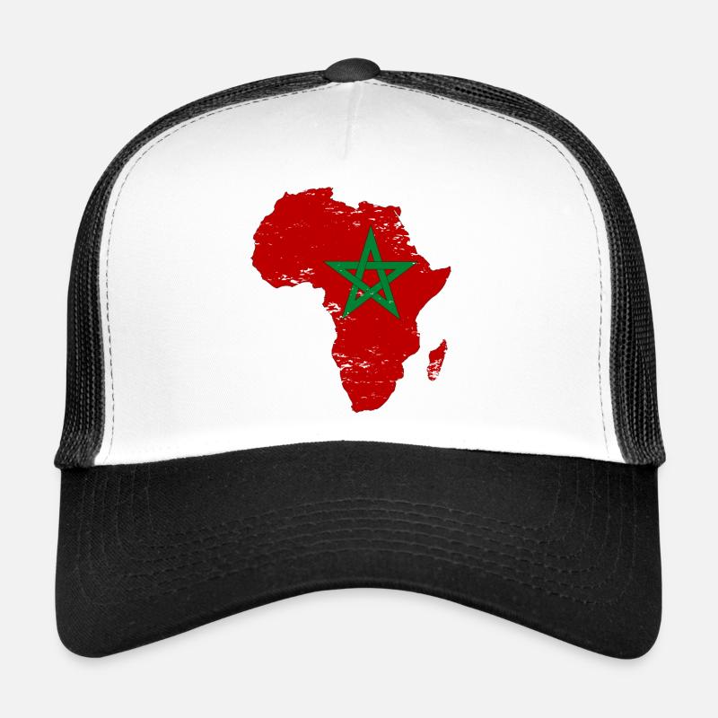 Pavillon du Maroc Afrique Casquette trucker 