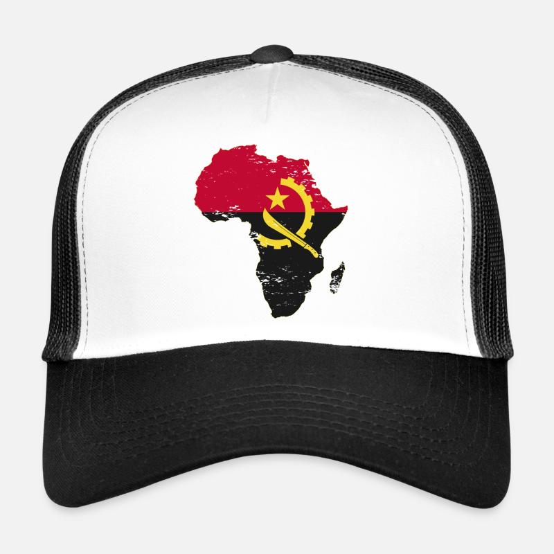 Drapeau de l’Angola Afrique Casquette trucker 