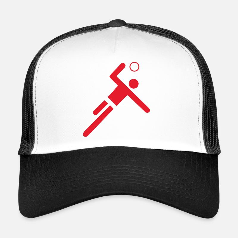 Red handball player Trucker Cap