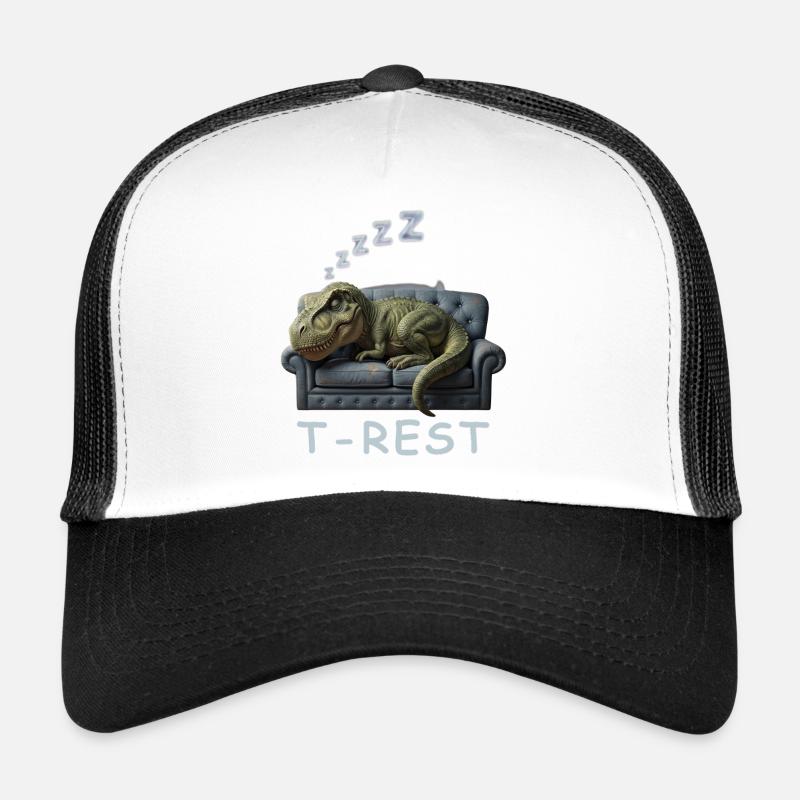 T-Rest Dino on Sofa Trucker Cap