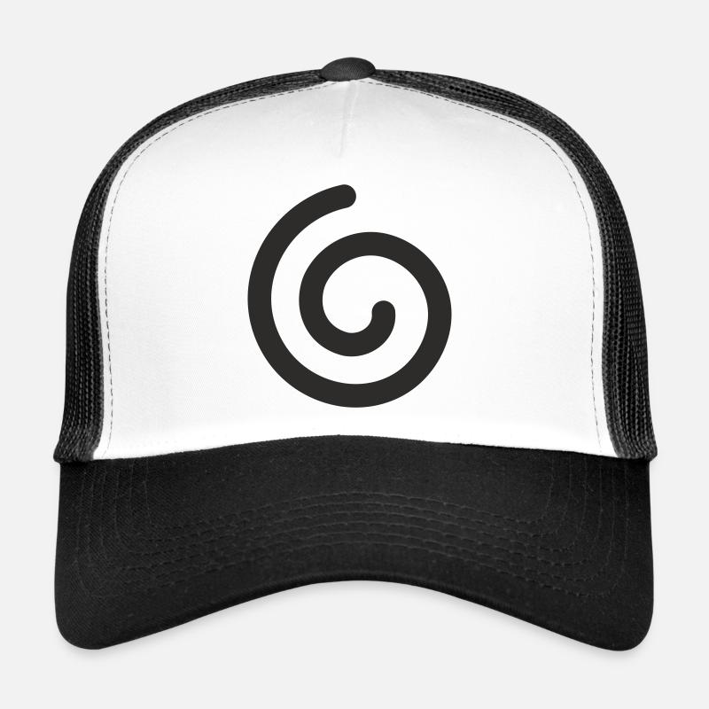 Spirale – Minimalistisches Symbol Design Trucker Cap