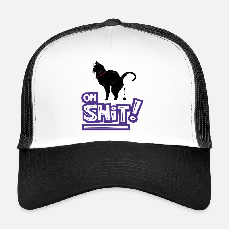 Kat Oh Shit Graffiti Exclamation Trucker Cap