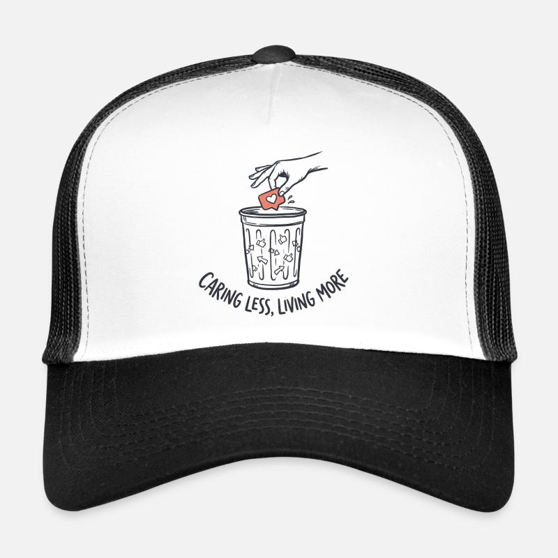 Moins de soucis Vivre plus Casquette trucker 