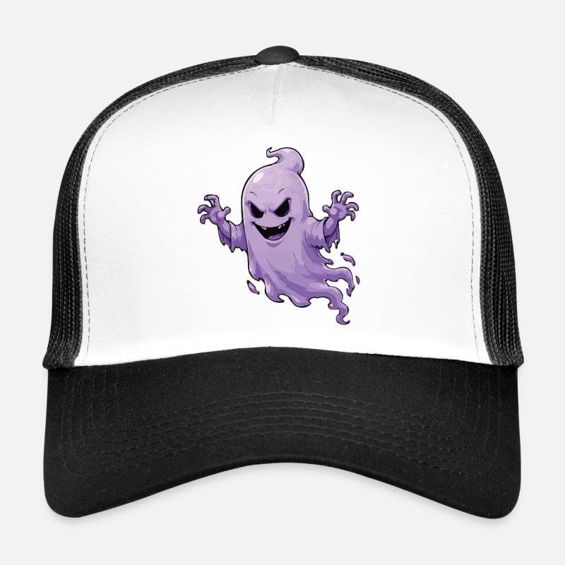 Ghost Haunted Design Trucker Cap