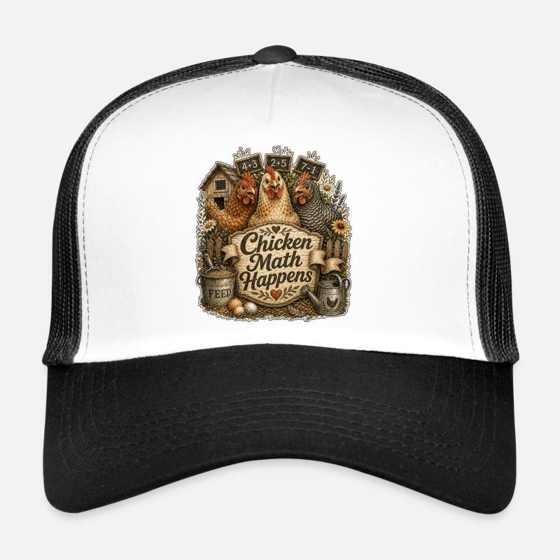 Les maths du poulet, ça arrive Casquette trucker 