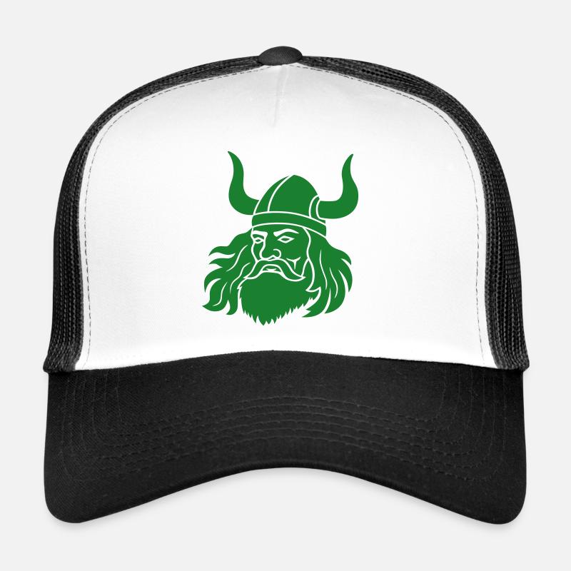 Wikinger - Trucker Cap - Weiß/Schwarz