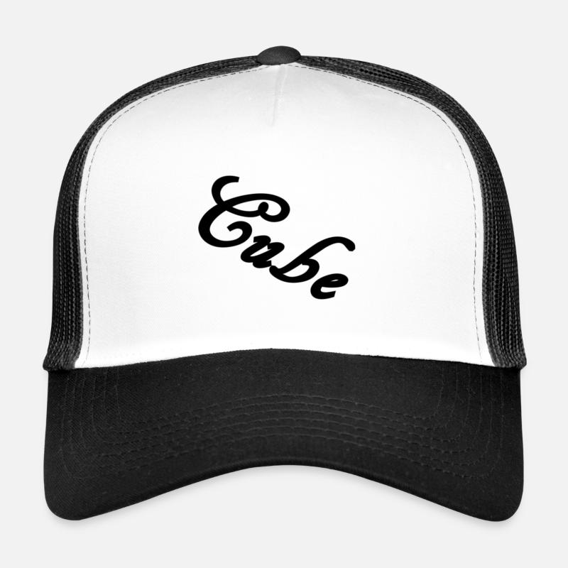 Cube1 - Trucker Cap - Weiß/Schwarz