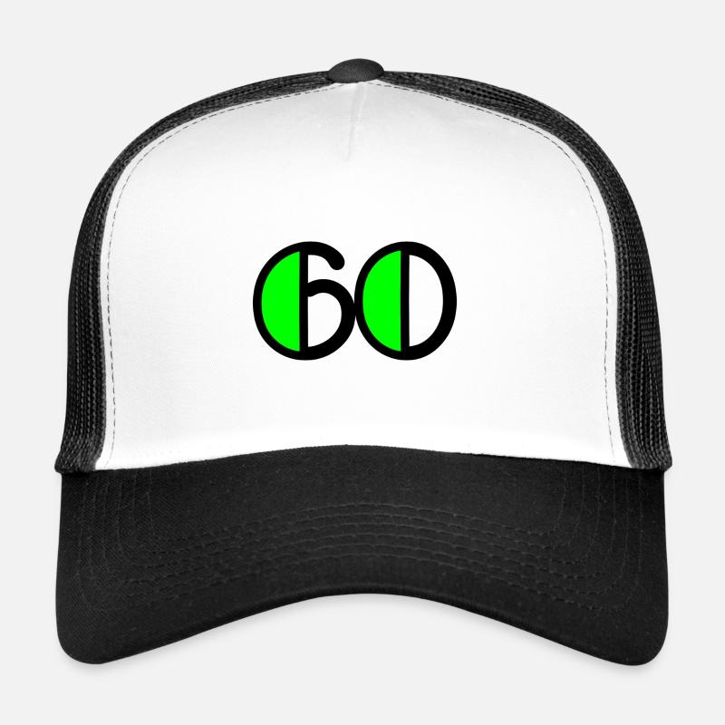 60 ANS. 60e ANNIVERSAIRE. ANNIVERSAIRE 60 ANS. 60 Casquette trucker 