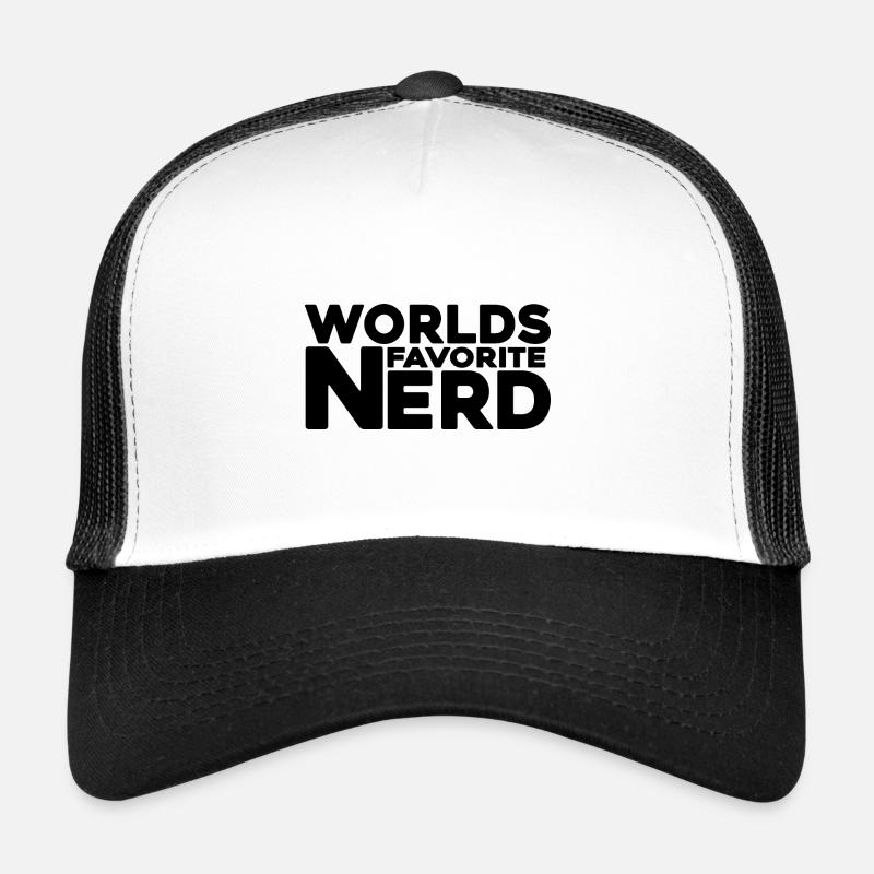 nerd coder iq server - Trucker Cap - Weiß/Schwarz