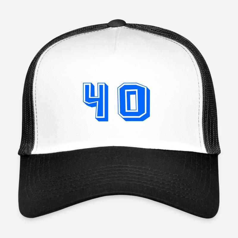 40. 40 ANS. 40e ANNIVERSAIRE. ANNIVERSAIRE 40 ANS. Casquette trucker 