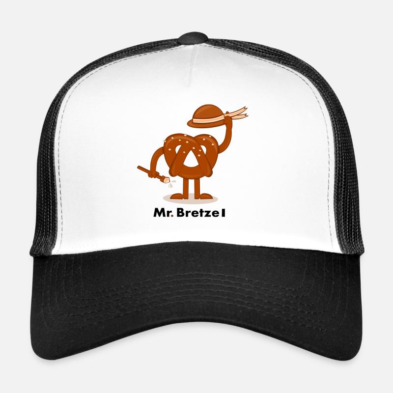 Herr Pretzel - Trucker Cap - Weiß/Schwarz