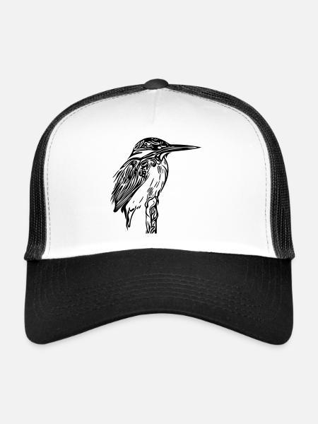 kingfisher - Trucker Cap - white/black - Front