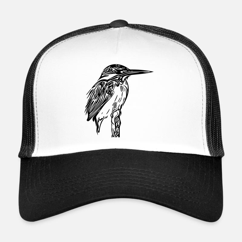 Eisvogel - Trucker Cap - Weiß/Schwarz