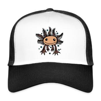 Baby Axolotl - Trucker Cap - white/black - Front