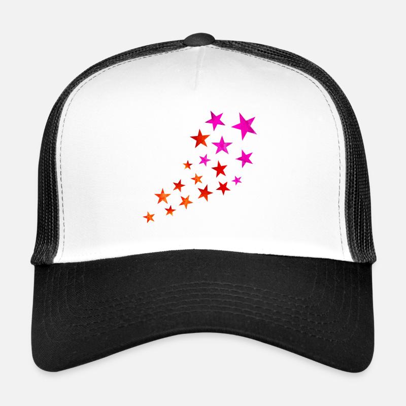 shooting star - Trucker Cap - white/black