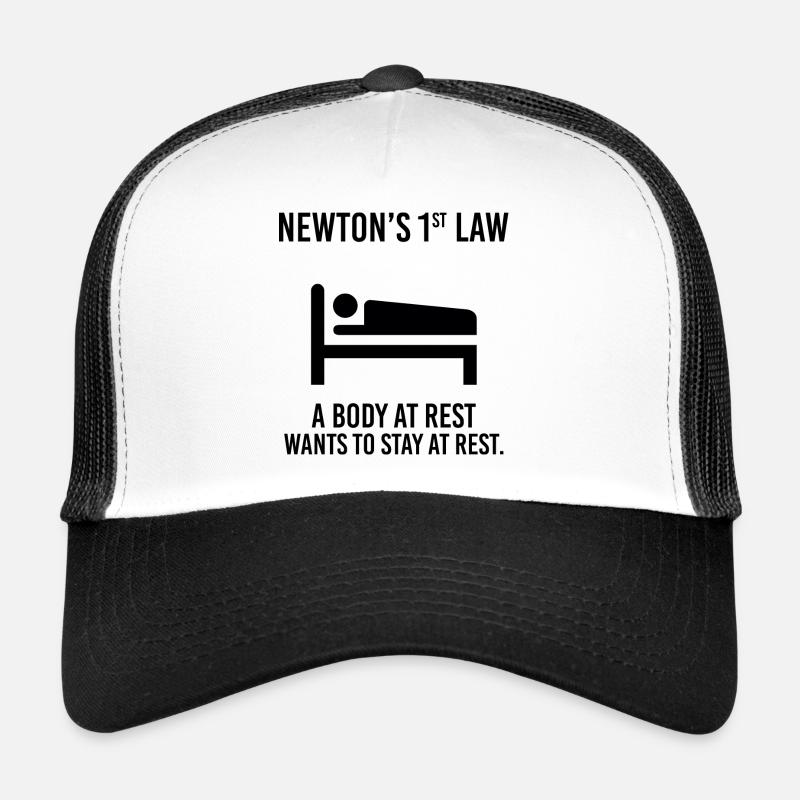 Newton Physik Physiker Lustiger Spruch Geschenk Trucker Cap