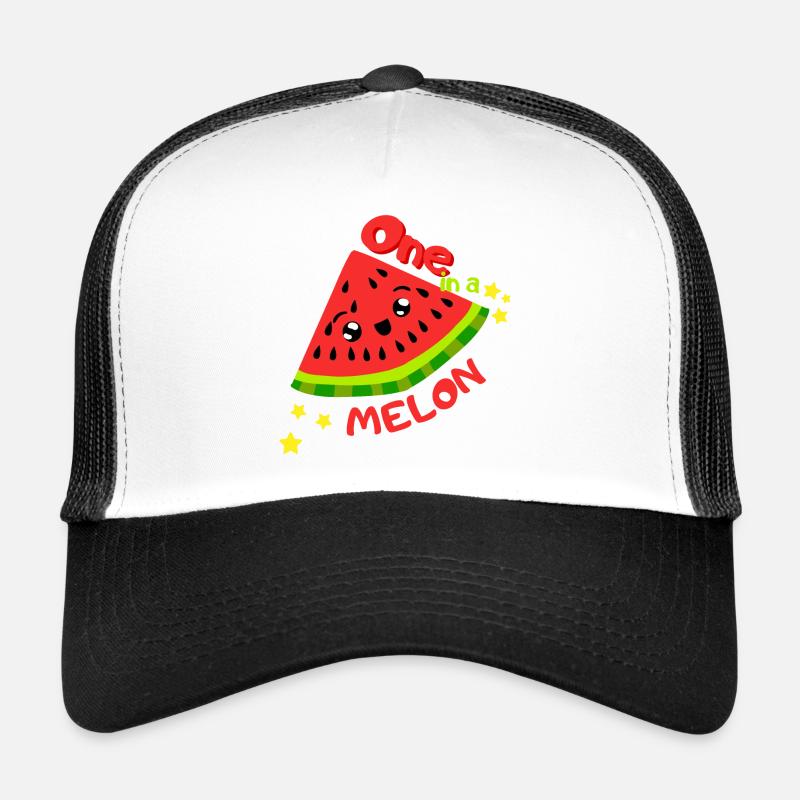 Un dans un melon. Melon d'eau frais de conception estivale cool Casquette trucker 