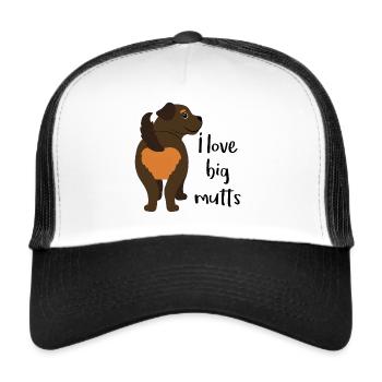 I Love Big Mutts - Trucker Cap - white/black - Front