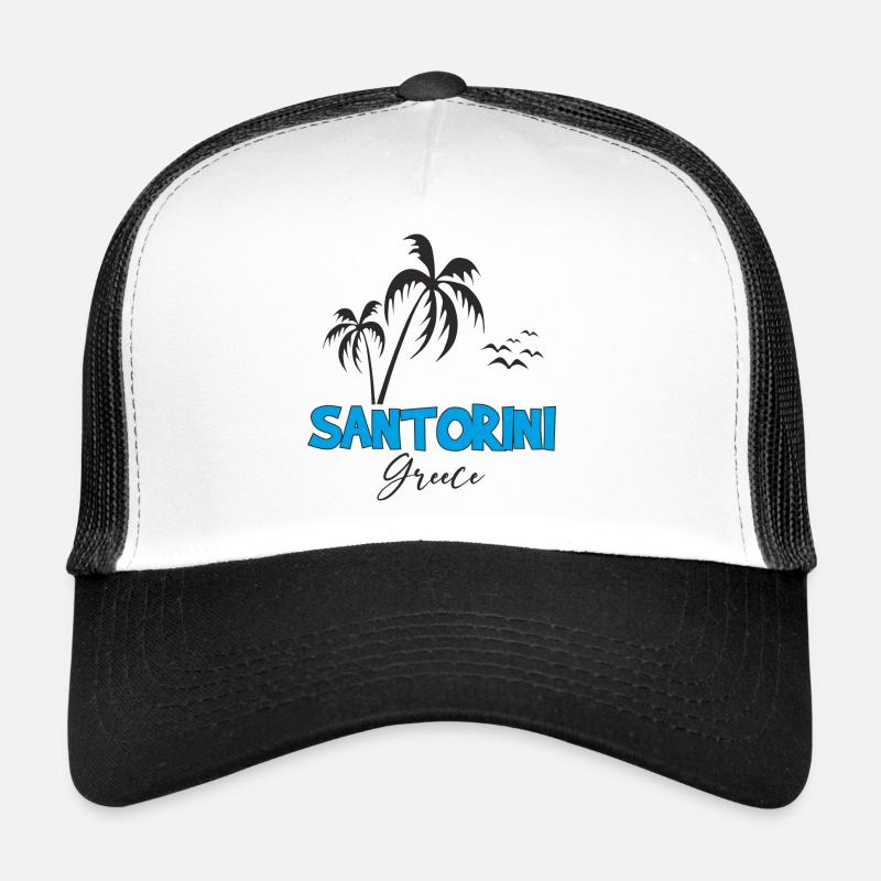 SANTORINI - Trucker Cap - Weiß/Schwarz