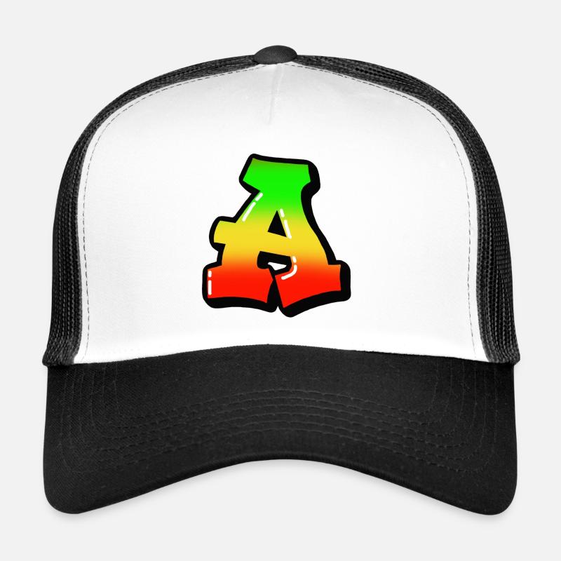 Ein schwarzer Umriss - Trucker Cap - Weiß/Schwarz