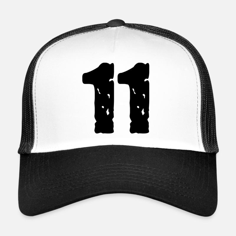 11 Zahl Trikot Trucker Cap