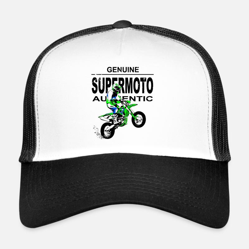 Supermoto - Trucker Cap - Weiß/Schwarz