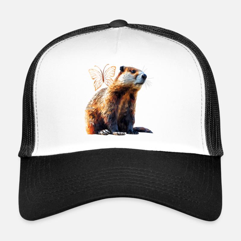 Biber - Trucker Cap - Weiß/Schwarz
