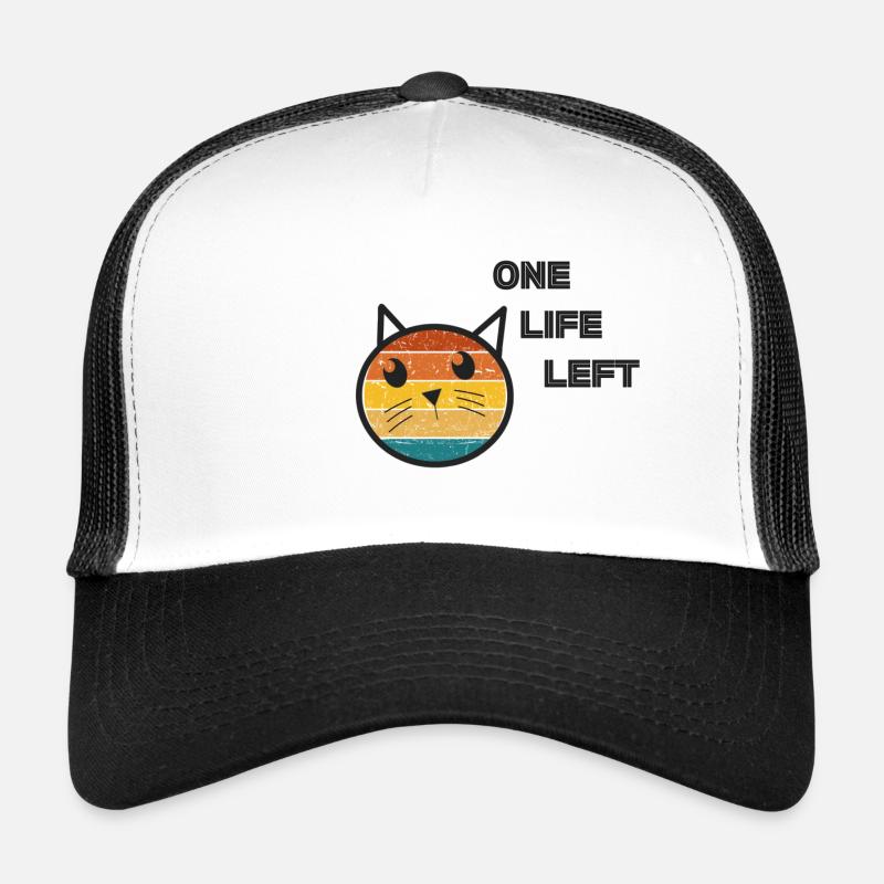 Il ne reste plus qu’une vie - Multicolore - Casquette trucker  - blanc/noir
