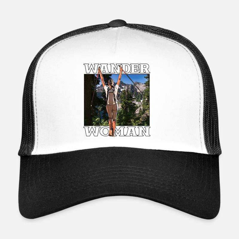 Wander Woman - Trucker Cap - Weiß/Schwarz