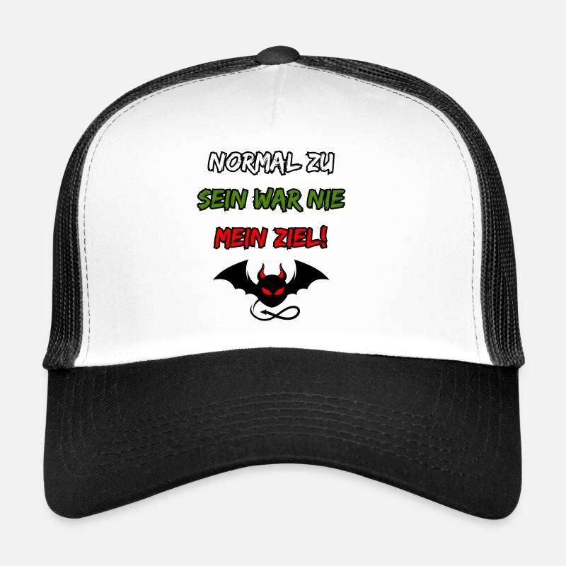 To be normal was never my goal-Funny devil Trucker Cap
