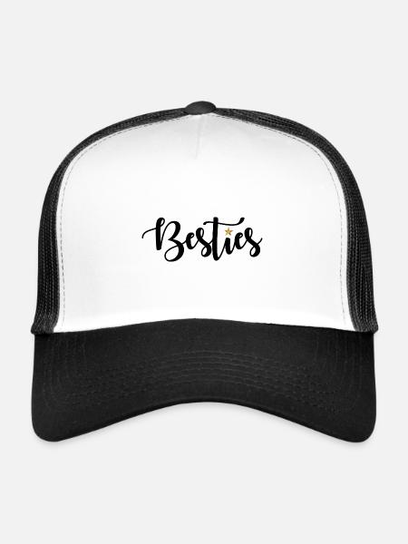 Besties - Trucker Cap - white/black - Front