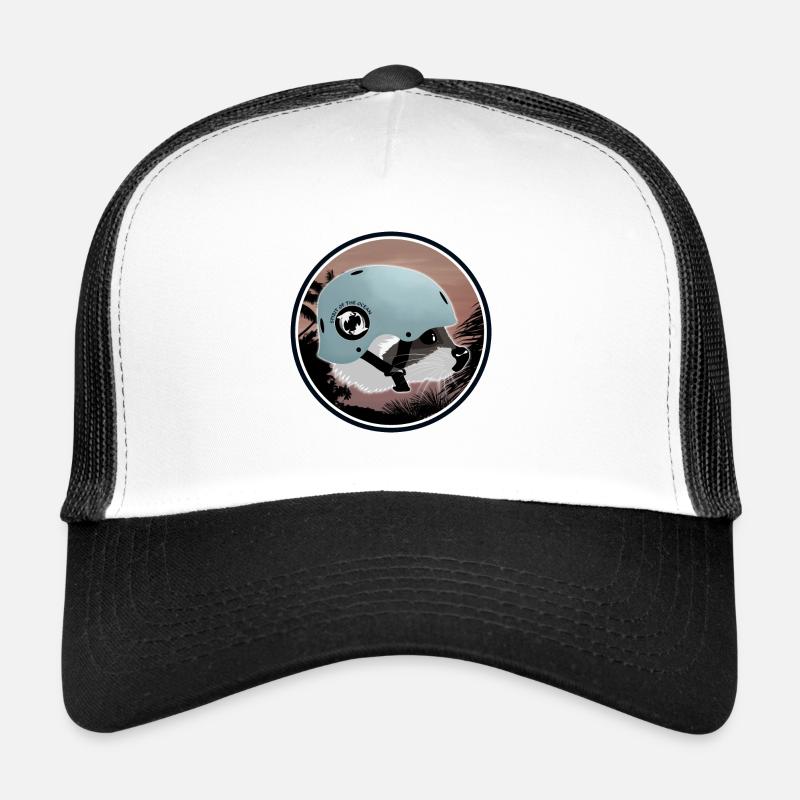 Surfing Raccoon Trucker Cap