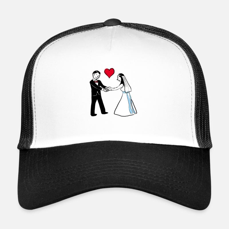 Mariage Mariage Épouse Couple Casquette trucker 
