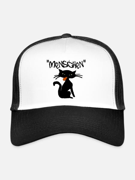 menschen - Trucker Cap - Weiß/Schwarz - Vorne
