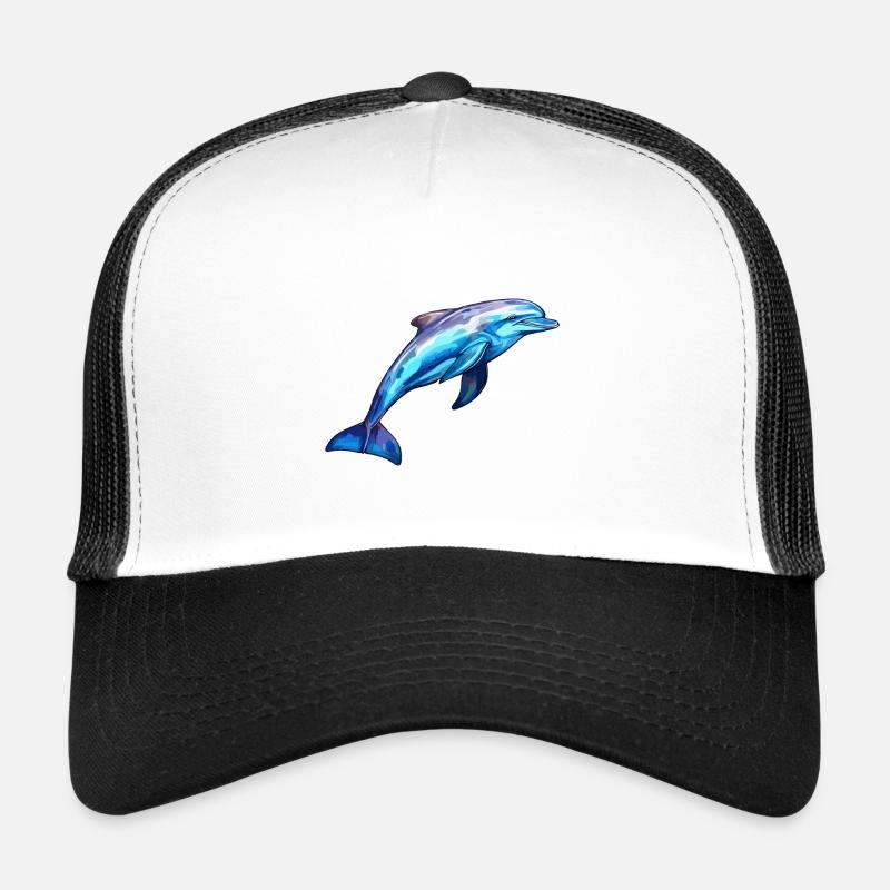 Delphin -lebendige Farben - Lebendige Marine Trucker Cap