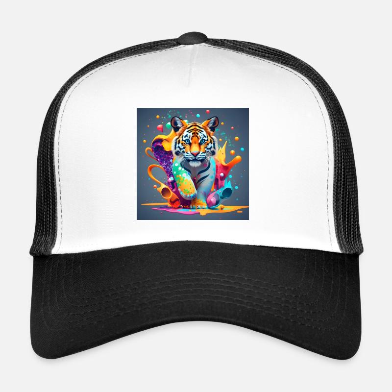 colorful lion Trucker Cap