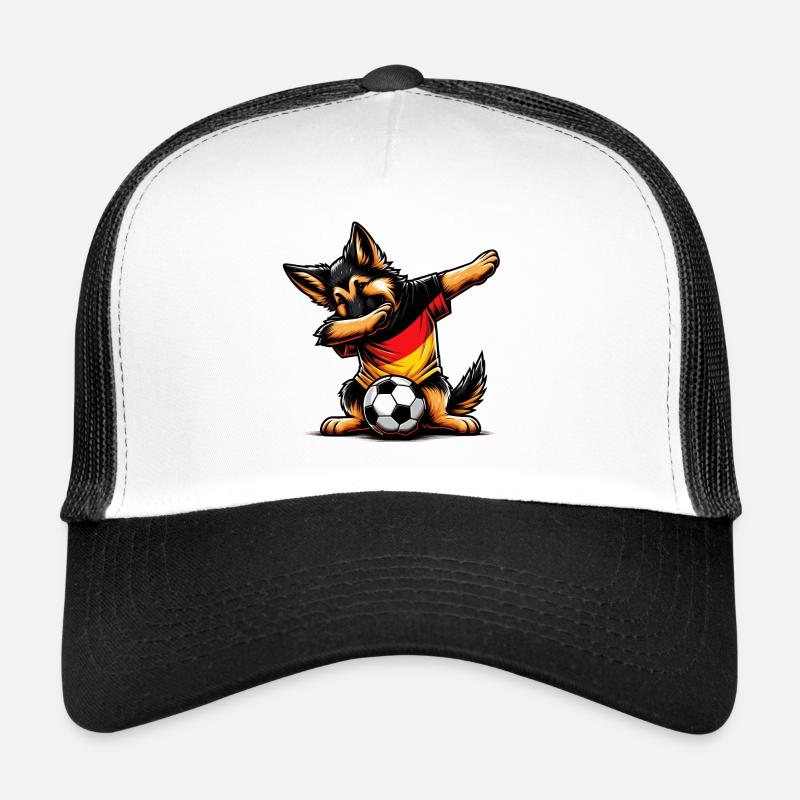 German Shepherd Soccer Germany Trucker Cap